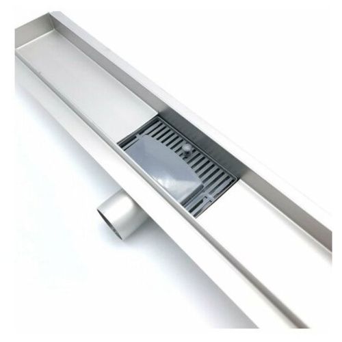 Желоб TIM гориз.выпуск с решеткой под кладку плитки защита от запаха:(сухой +гидрозатвор) 70*9000мм BAD459002