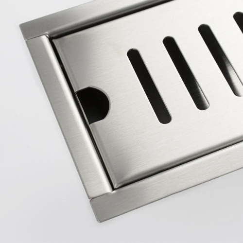 Желоб Санакс из нерж. стали 400х100 мм линейный, вертикальный с зазором под плитку 00047