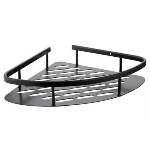 Полка угловая FASHUN для ванны из алюминия Черная A7325-7