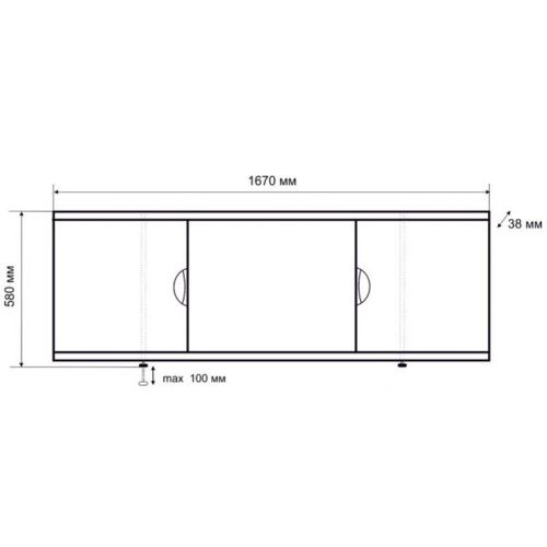 Экран Emmy под ванну 