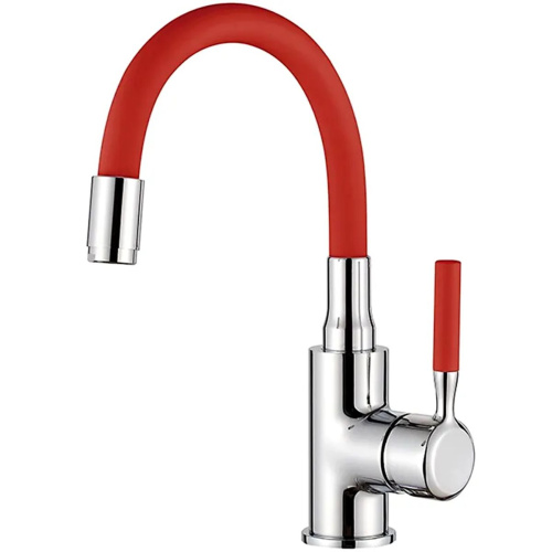 Смеситель для умывальника Ledeme L1399-1 красный