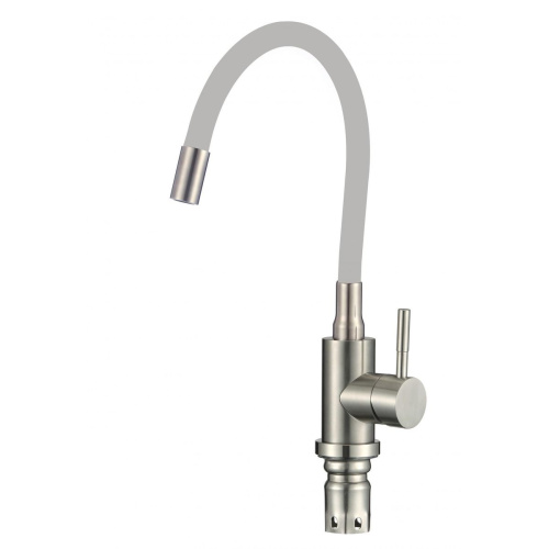 Смеситель для кухни Savol FS26729-04 с гибким изливом серый
