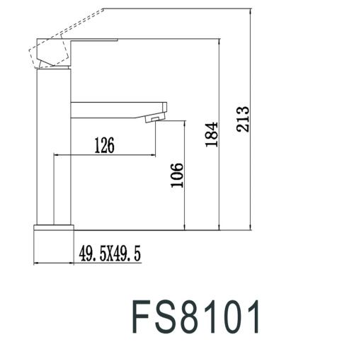 Смеситель для раковины Fmark FS8101H черный
