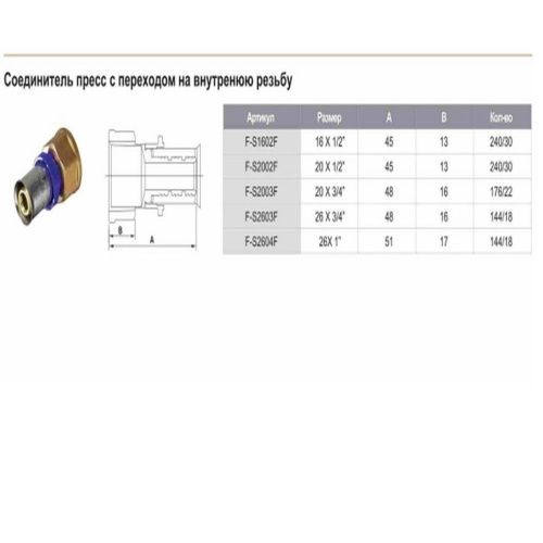 Муфта переходная ф20х1/2