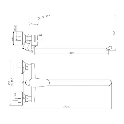 Смеситель для ванны Olive's Nevada 03221NV