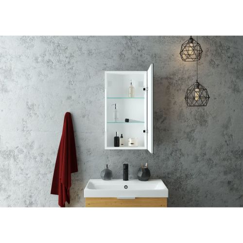 Зеркало-шкаф Allure LED 350х650 Правый с сенсором и розеткой МВК056