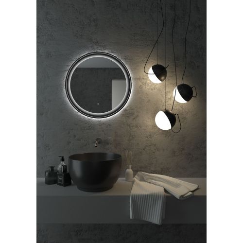 Зеркало D1000 Planet Black Led с бесконтактным сенсором ЗЛП683