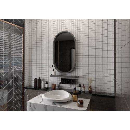 Зеркало Prime Gray LED 450х800 в МДФ раме ЗЛП1079