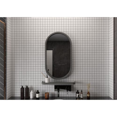 Зеркало Prime Gray LED 450х800 в МДФ раме ЗЛП1079