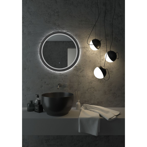 Зеркало D700 Planet Black Led с бесконтактным сенсором ЗЛП1188