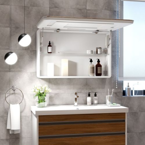 Зеркало-шкаф Tokio Big LED 900х600 с розеткой МВК060