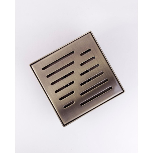 Трап GERHANS для душа античная бронза c вертикальным выходом 150х150 мм K81915C-15