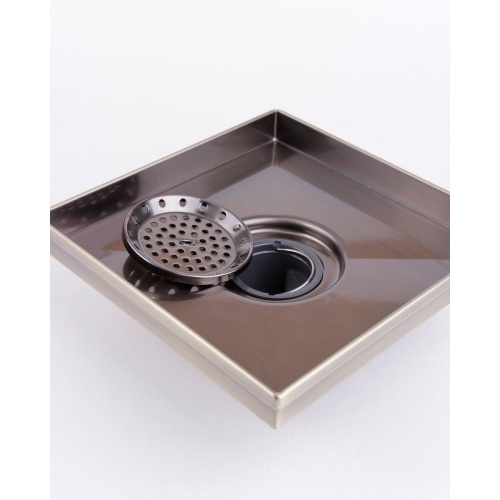 Трап GERHANS для душа античная бронза c вертикальным выходом 150х150 мм K81915C-15