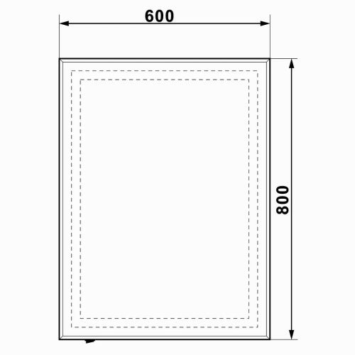 Зеркало Пронто Люкс 600х800 с LED-подсветкой ЗЛП154