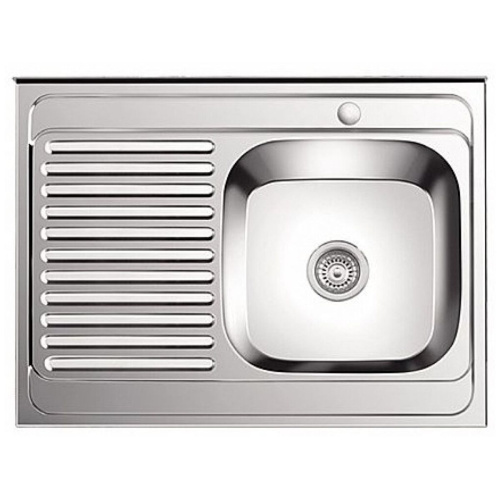 Мойка для кухни накладная LEDEME L98060-6R из нержавеющей стали, 80*60 см с сифоном