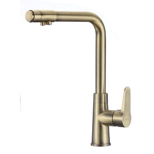 Смеситель для кухни Savol S-L1804C с подключением к фильтру воды бронза