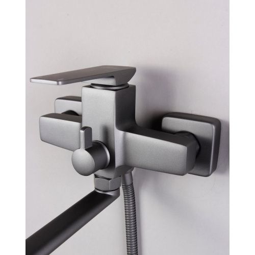 Смеситель для ванны Ledeme L2278U графит