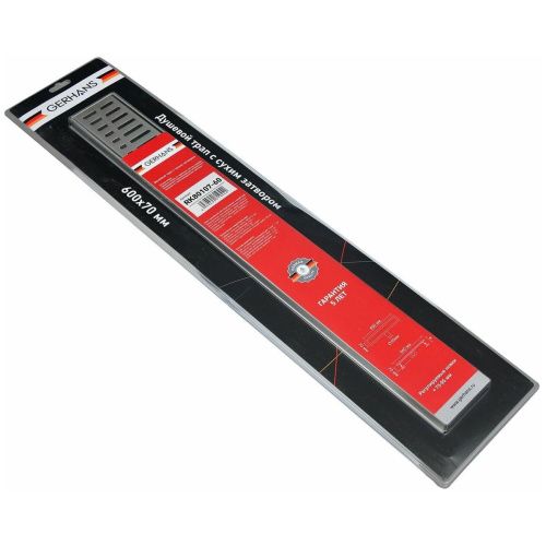 Желоб GERHANS для душа c горизонтальным выходом 800х70 мм K80107-80