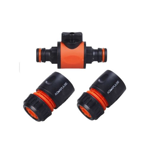 Двусторонний коннектор Aquapulse АР 1021 с запорным краном