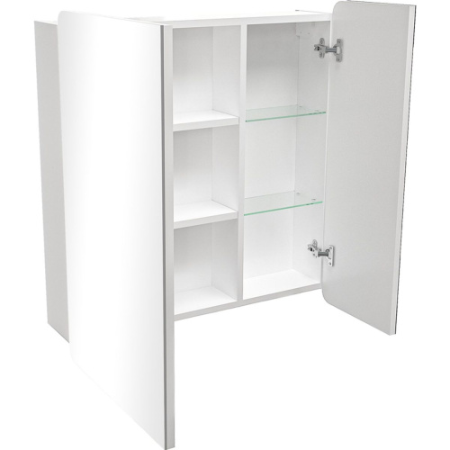 Шкаф с зеркалом GS Аделина 70 ЛДСП 16мм Белый влаг. 11412