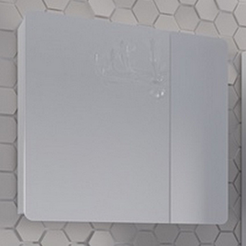 Шкаф с зеркалом GS Аделина 70 ЛДСП 16мм Белый влаг. 11412