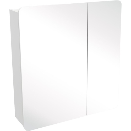 Шкаф с зеркалом GS Аделина 70 ЛДСП 16мм Белый влаг. 11412