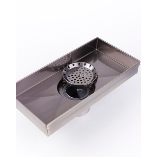 Желоб GERHANS для душа античная бронза c вертикальным выходом 200х100 мм K81410C-20