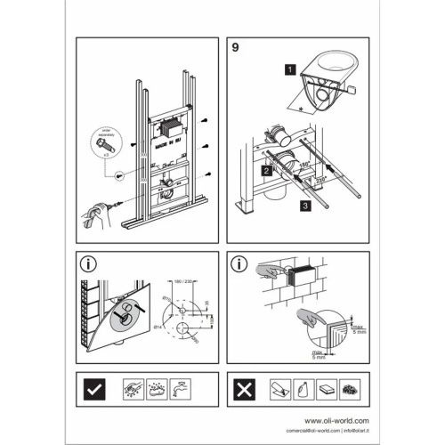OLI Инсталляция OLI 80 ECO Sanitarblock mechanic 886914