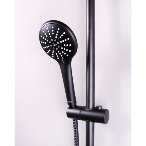 Душевая система OLIVE'S TERMO 34291TMB Черный с термостатом