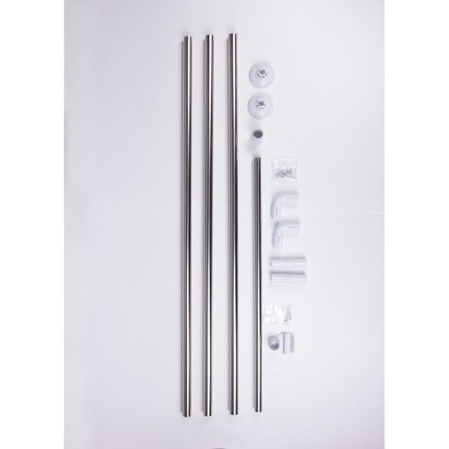 Карниз в ванную угловой Санакс 10019 хром