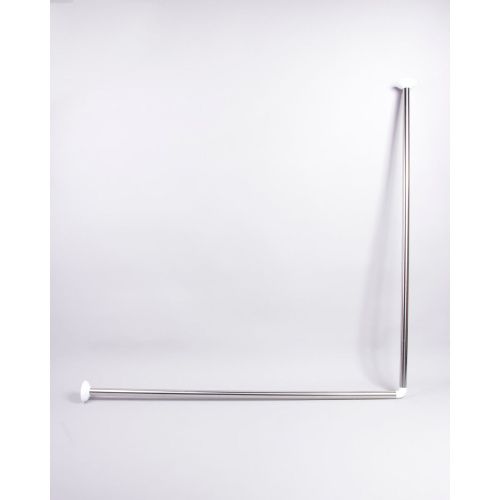 Карниз в ванную угловой Санакс 10019 хром