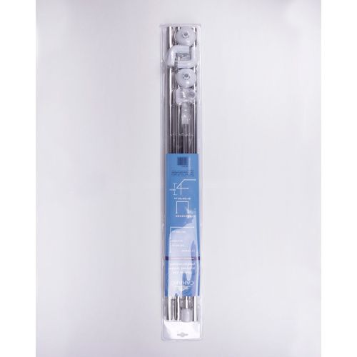 Карниз в ванную угловой Санакс 10019 хром