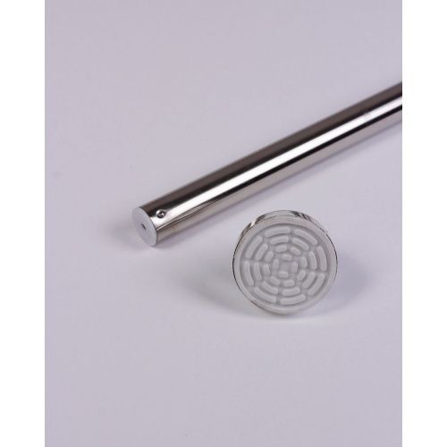 Карниз в ванную комнату Санакс 10023 хром без колец