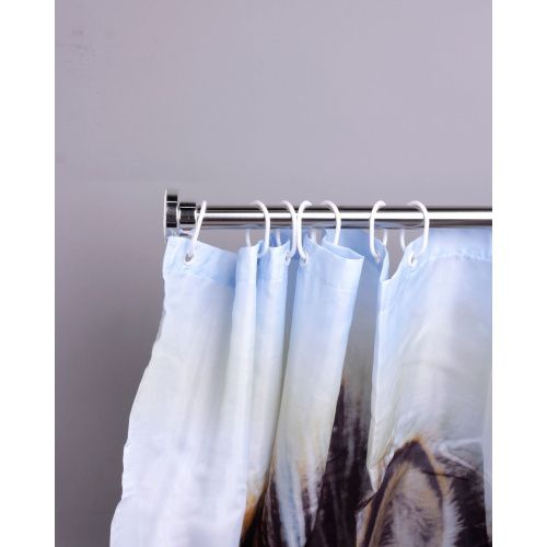 Карниз в ванную комнату Санакс 10023 хром без колец