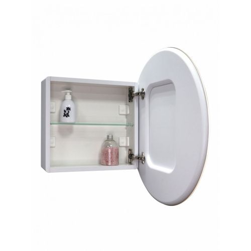 Зеркало-шкаф Torneo White 600х600 LED с подсветкой  МВК069