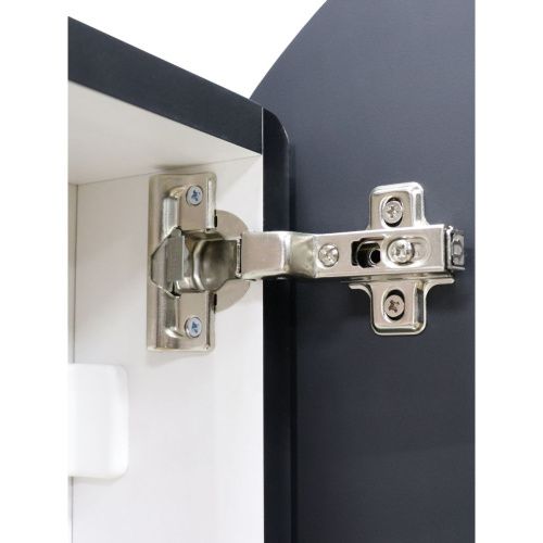 Зеркало-шкаф Torneo Black 600х600 LED с подсветкой МВК068