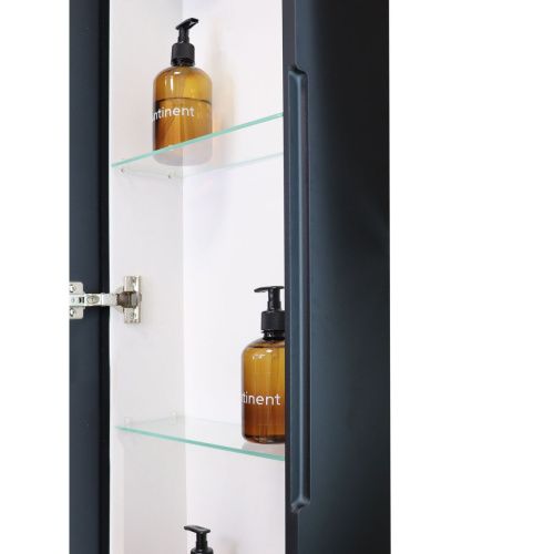 Зеркало-пенал Eltoro Black LED 360х1560 МВК112