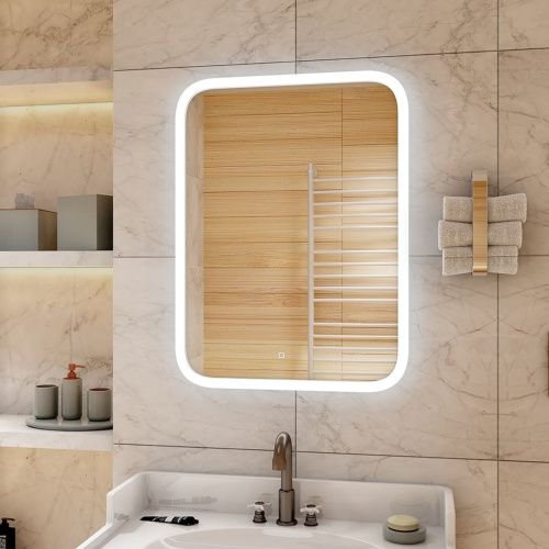 Зеркало Glamour Led 700х900 ЗЛП99/10 с сенсором и часами
