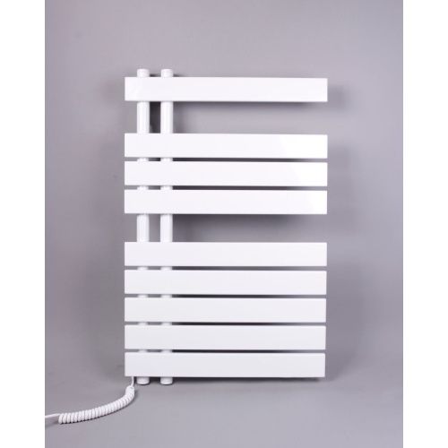 Полотенцесушитель BRIMIX 08150W Белый электрический Лесенка с полкой 800х505х115 мм на 9 перекладин 210 W