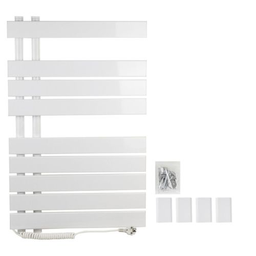 Полотенцесушитель BRIMIX 08150W Белый электрический Лесенка с полкой 800х505х115 мм на 9 перекладин 210 W