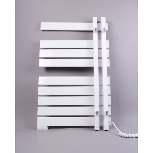 Полотенцесушитель BRIMIX 08150W Белый электрический Лесенка с полкой 800х505х115 мм на 9 перекладин 210 W
