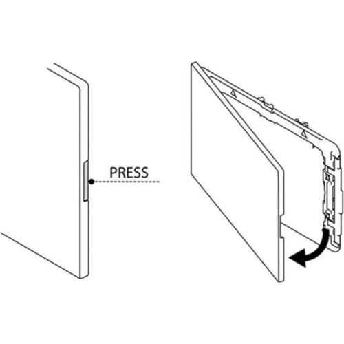 Панель механическая двойная Oli Globe 152949 белый пластик