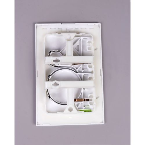 Панель механическая двойная Oli Globe 152949 белый пластик