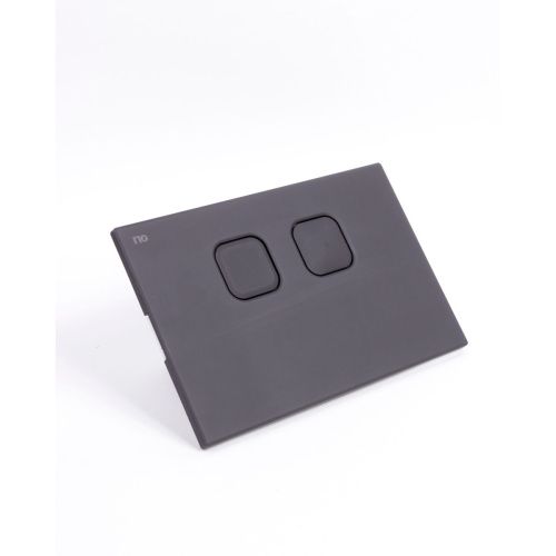 Панель механическая двойная Oli Plain Oliveira 070829 черная soft touch