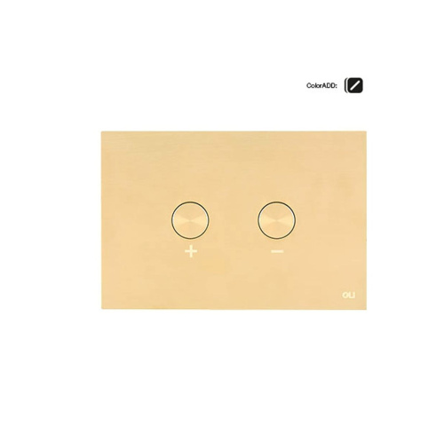 Панель пневматическая двойная Oli Blink Oliveira 878781 белое золото антивандальная