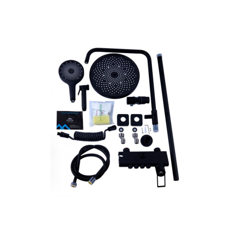 Душевая система FASHUN A2483-7 Черный со смесителем с гигиеничекой лейкой