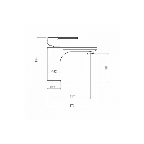 Смеситель для раковины FASHUN A51119-17 графит