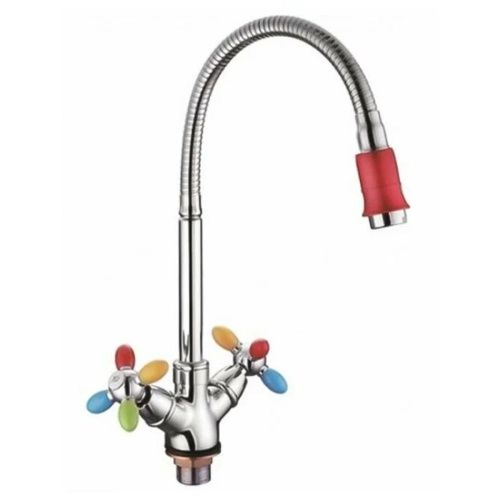 Смеситель для кухни Loffrey LF84310 с гибким изливом цветным