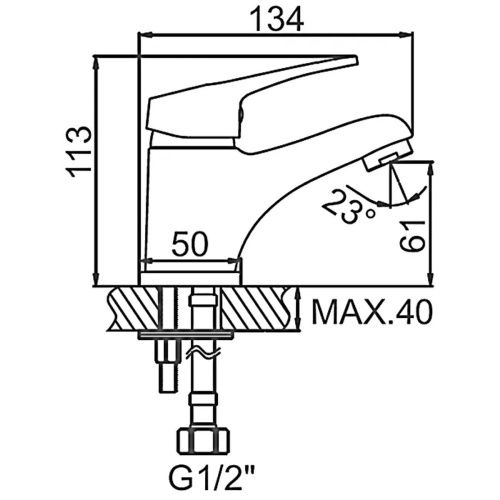 Смеситель для раковины Loffrey LF81013
