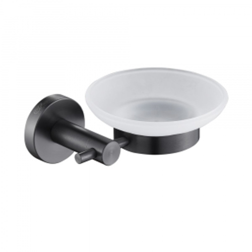 Мыльница GFmark 78004 стекляная с креплением графит